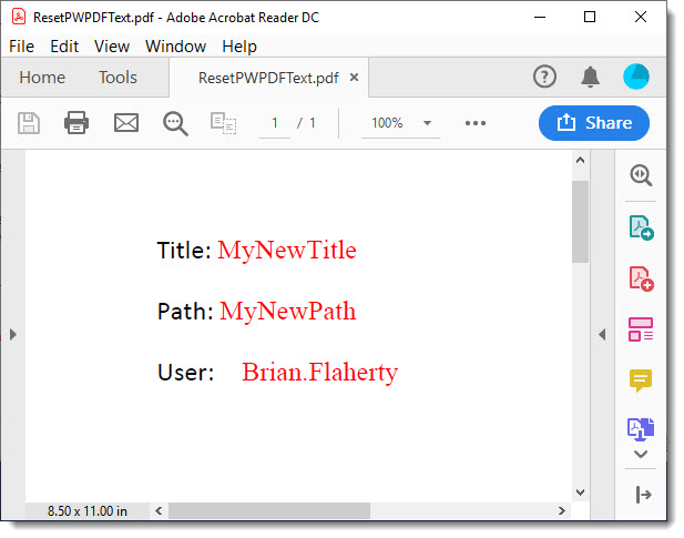 HowTo: Replace Text Within a PDF