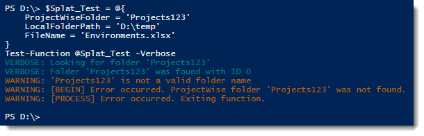 HowTo: Use Parameter Validation In PowerShell for ProjectWise (1 of 2)