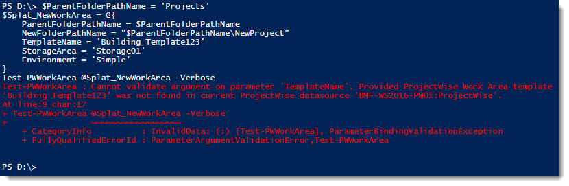 HowTo: Use Parameter Validation In PowerShell for ProjectWise (2 of 2)
